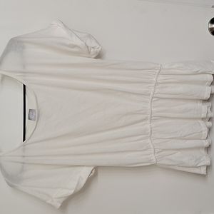 Bobi off white peplum top